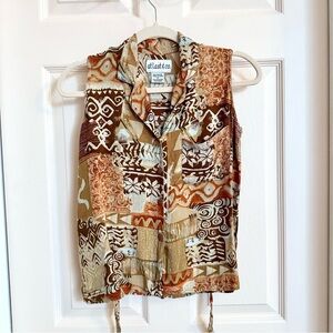 At last & co button up tank